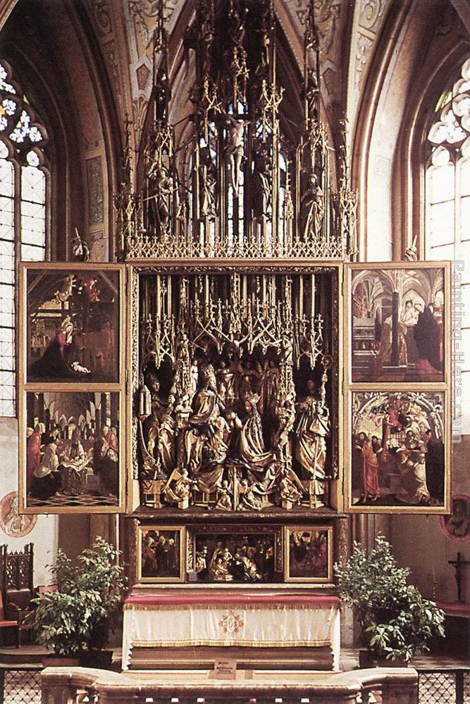 St Wolfgang Altarpiece painting - Michael Pacher St Wolfgang Altarpiece art painting